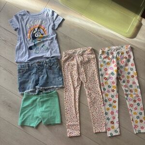 5T Toddler Girls Clothing Lot (shorts, shirts, leggings)